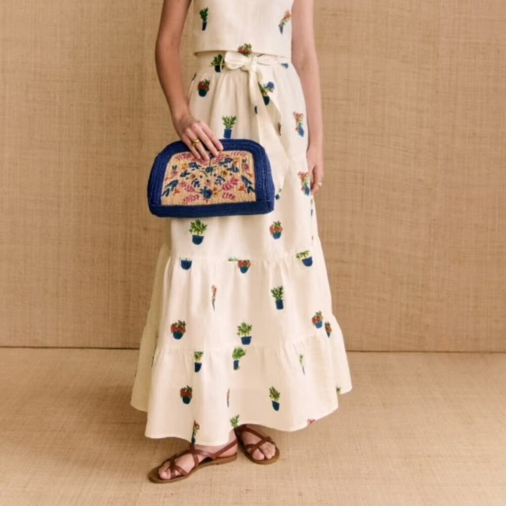 NWT Sezane Lambertine Skirt - Sézane x Momonì sz4 Jardini